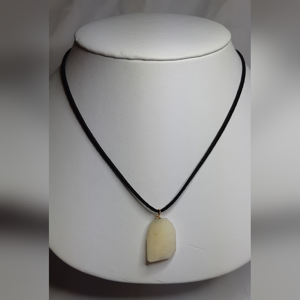 White Quartz Wire Wrap Necklace